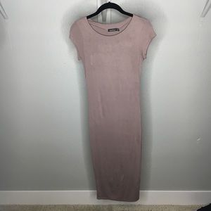 BOOBOO skin tight nude t-shirt dress, NWOT